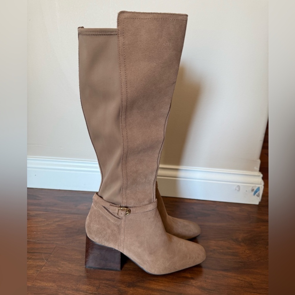 NWT Blondo Twyla Tan Heeled Knee-High waterproof Boots-Size 9 - Picture 11 of 14